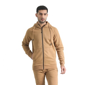 Conjunto de chándal para hombre, conjunto de gimnasio de dos piezas con cintura elástica, pantalones de Jogger y chaqueta con cremallera para la comodidad diaria - Product Image 5