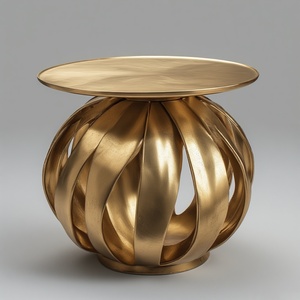 Nouvelle arrivée Table console moderne en métal miroir entièrement fabriquée à la main Design attrayant Meubles de salon Hôtel - Product Image 1