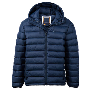 Nueva Chaqueta Acolchada Ligera, Impermeable y Transpirable con Capucha para Hombre, de Color Sólido, de Secado Rápido, Estilo Casual de Invierno - Product Image 1