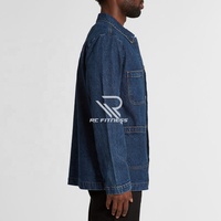Veste de travail en jean pour homme, style classique, vintage, durable, veste utilitaire en denim pour homme