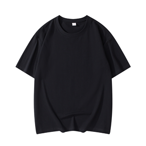 Camiseta de Hombre de Algodón y Poliéster Grueso Personalizada OEM, Camiseta Extra Grande, Lisa, Teñida, Camisetas de Hombre Lisas - Product Image 4