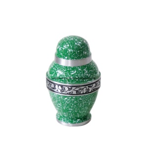 Mini <b>Keepsake</b> Urn Small Cremation Urns for Human Ashes Funeral Supplies <b>Keepsake</b> Aluminum Urns with Velvet <b>Box</b> for Sale - Product Image 1