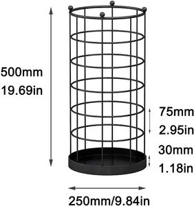 Porte-parapluie en métal à un seul niveau, fabriqué avec précision, écologique et non pliable - Product Image 2