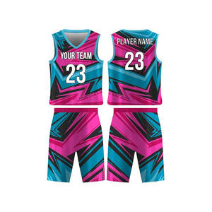 Conjuntos de uniformes de baloncesto reversibles con estampado de camisetas de baloncesto de doble capa corta - Product Image 2