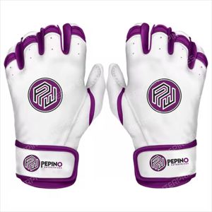 VENTE CHAUDE Gants de Frappeur Personnalisés Nouveau Design Digital Cabretta Cuir Fabriqué avec Logo EN CAOUTCHOUC GANTS de Frappeur de Baseball - Product Image 1