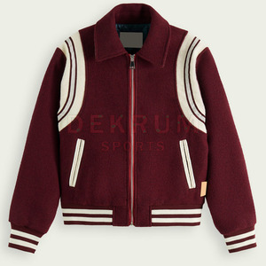 Meilleure veste de baseball pour homme de qualité supérieure 2026 en taille adulte avec col montant, faible MOQ, veste de baseball - Product Image 2