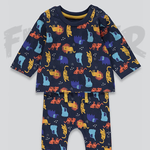 Ensembles de survêtement d'été 100% coton à cordon de serrage pour garçons et filles vêtements pour enfants brodés décontractés - Product Image 1
