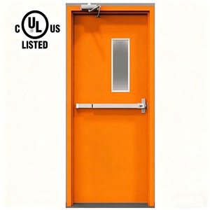 Thiết Kế Hiện Đại Thương Mại Thép Chống Cháy Khẩn Cấp Thoát Khỏi Cửa Cháy Đánh giá Của Nhãn Hiệu Mở Cho Căn Hộ Bệnh Viện Hoàn Thành Bề Mặt - Product Image 3