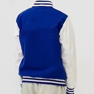 <b>Varsity</b> <b>Jacket</b> Letterman with <b>Purple</b> Wool Body and Beige Leather Sleeve CollegeBaseballjacket for men DDP Shipping - Product Image 3