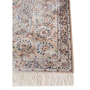Alfombra de Seda Anudada a Mano Gulmarg, Grande, Rectangular, con Medallón Rojo Naranja, Modelo Pae-6297, para Pasillo o Sala de Estar - Product Image 4