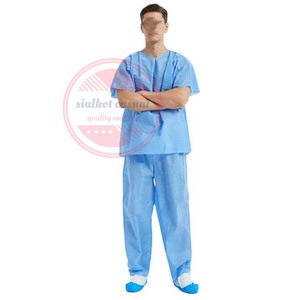 ชุดสครับผ้านอนวูฟเวนสำหรับโรงพยาบาลชุดผ้าใยสังเคราะห์กำหนดเองได้ - Product Image 6