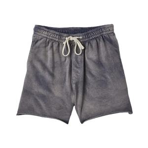 Pantalones cortos deportivos para correr de lana de algodón de rizo francés Vintage para hombre - Product Image 1