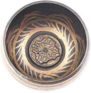 Bols chantants très en laiton laiton de qualité d'exportation pour l'exercice de méditation bol de cuisine bol chantant tibétain en forme multiple - Product Image 1