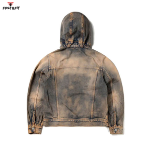 เสื้อฮู้ดผู้ชายซักกรดแขนยาวเสื้อมีฮู้ดผ้าคอตตอนฟลีซเสื้อแบบสวมหัวสีพื้นแบบลำลองพิมพ์ลายดิจิตัล100% ฤดูหนาว - Product Image 2