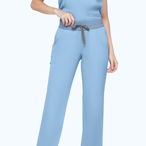 Costume d'hôpital de logo personnalisé de haute qualité ensemble de gommages médicaux d'été tissé pour une utilisation en salon de beauté uniforme d'allaitement en gros - Product Image 4