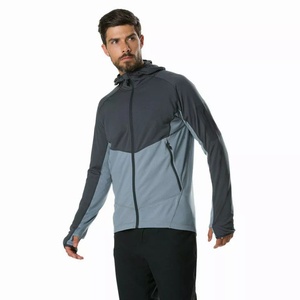 Mens lightweight windbreaker jacket with stand collar and zip closure for business casual and outdoor wear - Product Image 6