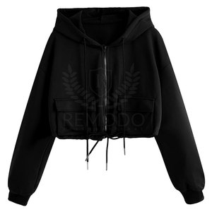 Ropa informal de alta calidad Sudaderas con capucha para mujer Precio razonable Sudaderas con capucha cortas más vendidas - Product Image 1