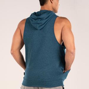 Design Fashion <b>Men</b> Sleeveless Custom Hoodies Gym Fitness Wear Stringer Workout Hoodies Adult <b>Mens</b> Hoodie <b>Pullover</b> - Product Image 2
