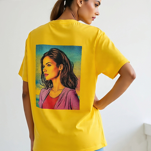 Camisetas OEM con estampado trasero para mujer, Camiseta deportiva para correr de verano, camisetas ligeras de secado rápido, camisetas con estampado personalizado para mujer - Product Image 3