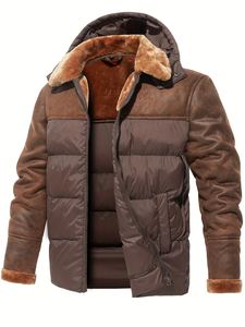 Chaqueta bomber de cuero personalizada directa de fábrica para hombre, transpirable e impermeable, estilo Hip Hop para invierno, precio al por mayor - Product Image 4