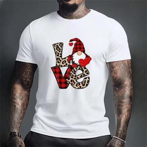 Stylish Quick Dry <b>Men's</b> <b>T</b>-<b>Shirts</b> <b>Christmas</b> Theme Printed Light Knitted 100% Polyester Wholesale Supply - Product Image 1