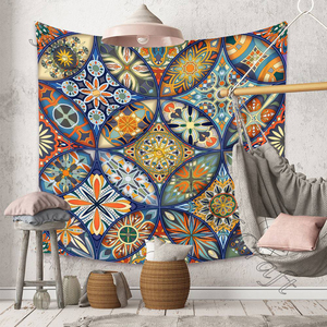 Tapiz colgante de pared de algodón para decoración del hogar, tapiz indio con diseño personalizado de Mandala, venta al por mayor, nuevo diseño - Product Image 3