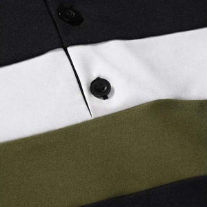 2024 dernier Style solide respirant 100% coton décontracté pour polos pour hommes à manches courtes adultes portent pour l'extérieur Look élégant - Product Image 6