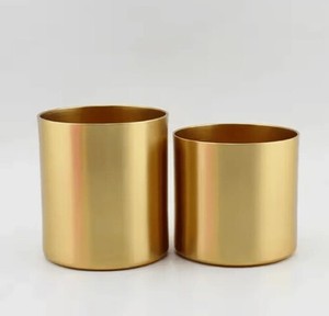 Portavelas de Acero y Latón - Product Image 1