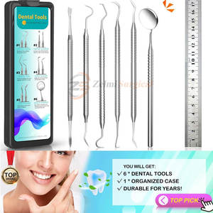 High Quality Medical <b>Tools</b> Dental <b>Teeth</b> <b>Cleaning</b> Kit Stainless Steel Dental <b>Teeth</b> <b>Cleaning</b> Kit - Product Image 4