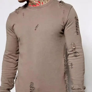 Streetwear de haute qualité OEM, survêtement surdimensionné de fabricant personnalisé, respirant, survêtement vieilli - Product Image 5