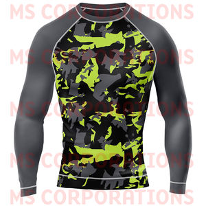 เสื้อ rash GUARD MMA แบบบีบรัด BJJ ออกแบบมาเพื่อประสิทธิภาพสูงสุด - Product Image 3