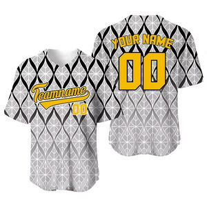 Vente en gros de vêtements de sport tendances pour hommes, maillot de baseball à manches courtes par sublimation personnalisé, impression de maillot vierge personnalisable - Product Image 5