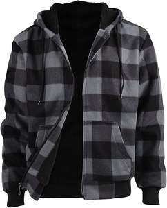 เสื้อฮู้ดดี้ผู้ชายลายตารางหมากรุก ผ้าเนื้อนุ่ม ระบายอากาศได้ดี ผลิตจากวัสดุคุณภาพดีที่สุด รับทำโลโก้ตามแบบที่ต้องการ รับผลิตเสื้อฮู้ดดี้แบรนด์ส่วนตัว - Product Image 1