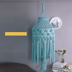 Lámpara <span class=keywords><strong>de</strong></span> Macramé Tejida para Decoración del Hogar, Lámpara <span class=keywords><strong>de</strong></span> Techo Nórdica, Lámpara <span class=keywords><strong>de</strong></span> Pie Grande, Pantalla <span class=keywords><strong>de</strong></span> Lámpara <span class=keywords><strong>de</strong></span> Ganchillo para Lámparas <span class=keywords><strong>de</strong></span> <span class=keywords><strong>Mesa</strong></span> - Product Image 6