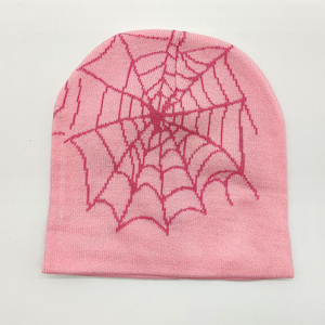 Gorro Reversible de Punto Jacquard con Diseño Gráfico Personalizado, Estilo Urbano Y2K, de Alta Calidad, Transpirable e Impermeable - Product Image 3