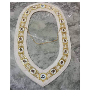Fabricante de Fez y Regalia Masónicos Personalizados de Alta Calidad, Diseños de Collar de Cadena de Regalia de Terciopelo Morado de Primera Calidad - Product Image 6