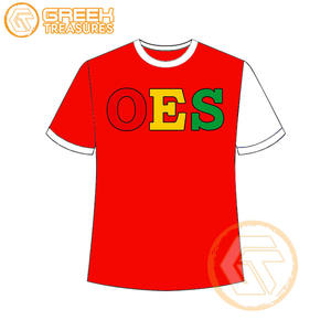 T-shirt Ordre de l'étoile de l'Est en gros Vêtements en jersey de coton T-shirt OES respirant de haute qualité Vêtements grecs pour femmes - Product Image 2