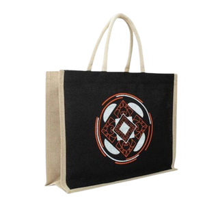 Sac de courses non tissé avec logo, personnalisé, imprimé, recyclable, en tissu noir, blanc, bleu, style fourre-tout, surface soyeuse, en pièces - Product Image 1