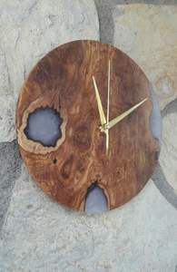 MOT CLÉ HORLOGE MURALE MEILLEURE Qualité En Bois Résine Époxy Horloge Murale Fabriqué À La Main En Bois Résine Époxy Horloge Murale Wholes - Product Image 6