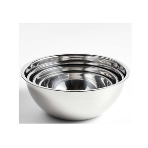 Ensemble de bols en acier inoxydable de grande, moyenne et petite taille, robustes, résistants à la rouille, polyvalents pour la préparation, le service, le mélange et la cuisson dans la cuisine - Product Image 2