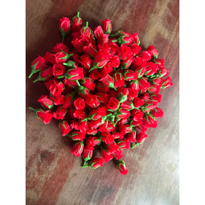 Miniature Plastic Rosebuds For Crafts And Jewelry Handmade Thai Flowers 2-3Cm Perfectly Crafted In Miniature Form These Flowers - Product Image 6