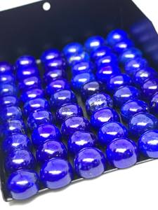 Piedra cabujón de piedras preciosas redondas de lapislázuli de 8mm en tamaño y forma calibrados para la fabricación de joyas, anillos de pendientes y personalizados - Product Image 5