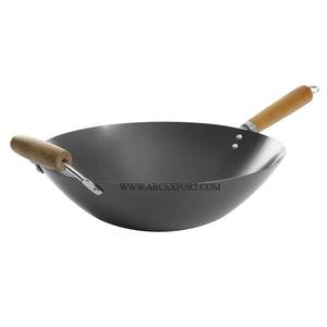 Kadai en laiton artisanal de luxe avec un design haut de gamme pour la cuisine gastronomique avec un design martelé Kadai de cuisine provenant d'un fournisseur indien - Product Image 3