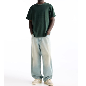 Poids lourd 100% coton blanc hommes T-shirts poids lourd surdimensionné t-shirt personnalisé t-shirt grande taille épais chemise personnalisée - Product Image 4