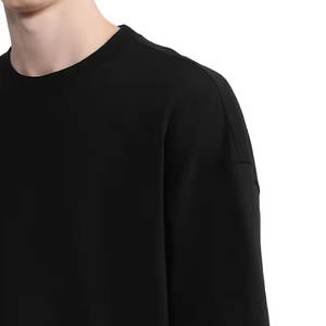 Vente en gros Logo personnalisé Chemise à motif solide à manches double couche grande taille en polyester/coton - Product Image 3