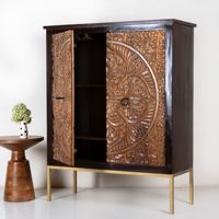 Armoire à bar en bois Noyer