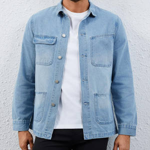 Veste en jean décontractée à la mode pour hommes, respirante, couleur unie, veste d'hiver au design unique, veste en jean de haute qualité pour hommes - Product Image 4