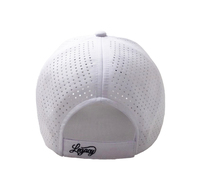 Casquette de golf perforée sportive et formelle à 6 panneaux, avec logo brodé personnalisé, imperméable, avec corde et trous découpés au laser, pour la performance, vente en gros