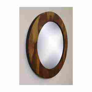 Miroirs de conception personnalisée et fabriqués pour chambres à coucher Décoration intérieure Fabricant et exportateur de cadre en bois rond avec qualité pour exportation - Product Image 1