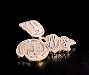 Colgante de nombre de Hip Hop personalizado de diseño único, colgante de diamante de moissanita helado para hombres y mujeres, joyería personalizada de plata 925 - Product Image 3